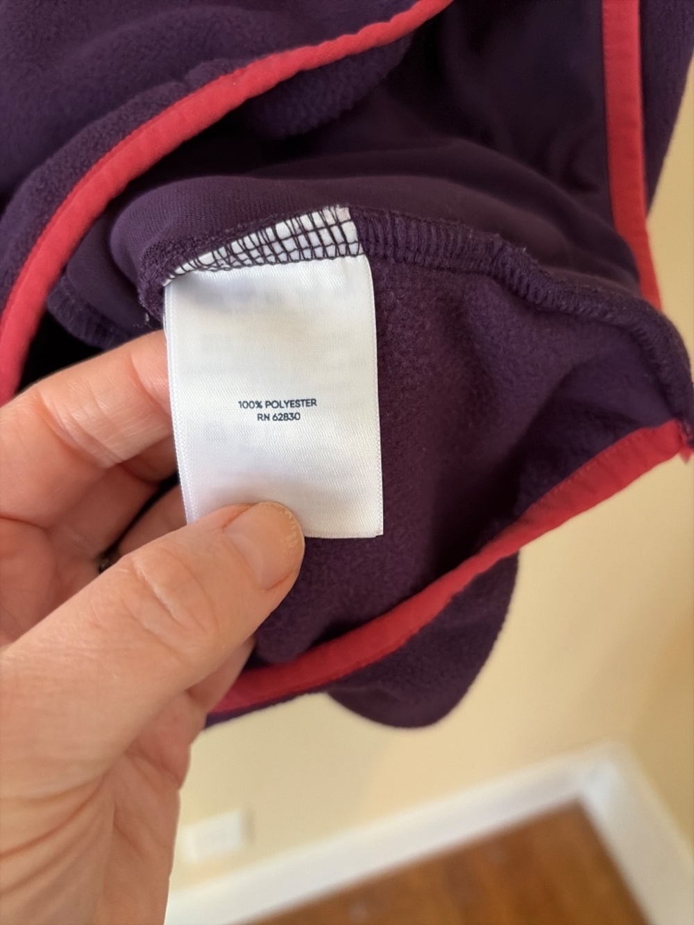 Quarter button fleece pullover - Picture 3 of 4